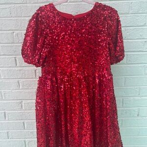 Red Sequin Dress